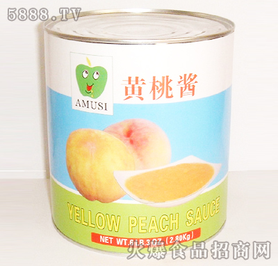 黃桃醬2.8kg罐頭